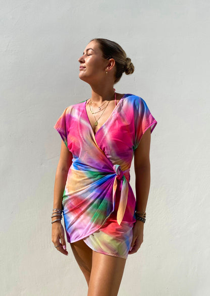 Wrap Dress Rainbow